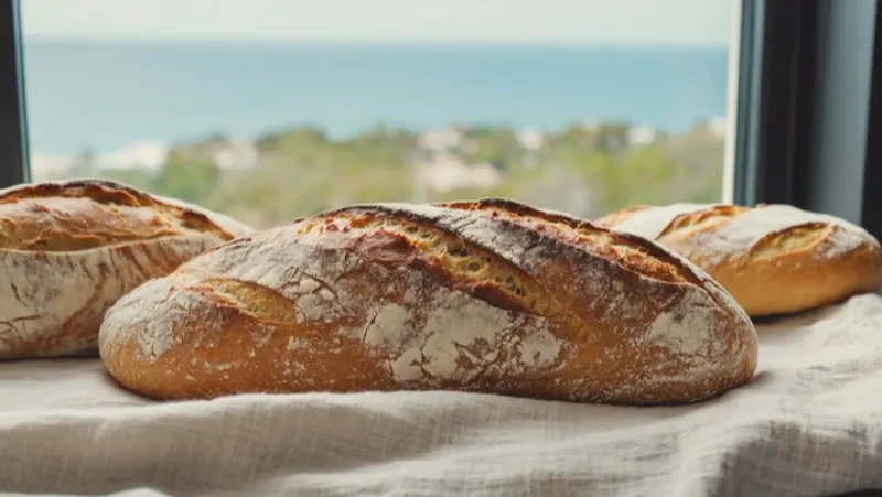 Demo brand direction — artisan sourdough in coastal light